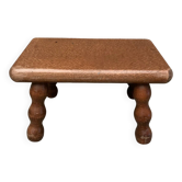 Antique rectangular milking stool