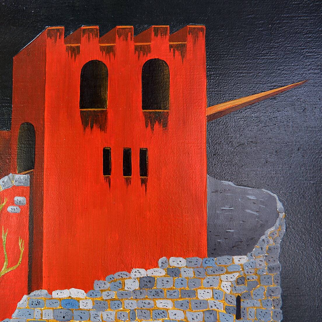 "The Island of Silence" Oil on canvas - Raucq Christian (1947)
