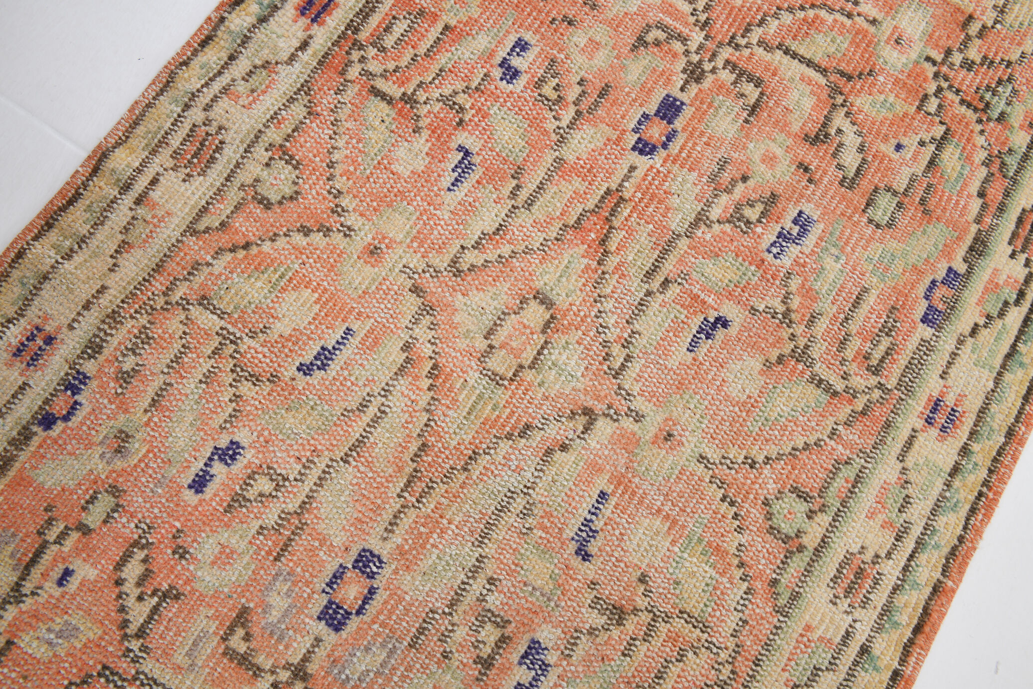 Vintage runner rug, 74x314cm