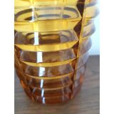 Vintage amber glass vase