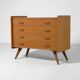Commode scandinave pieds compas - Vintage 1960