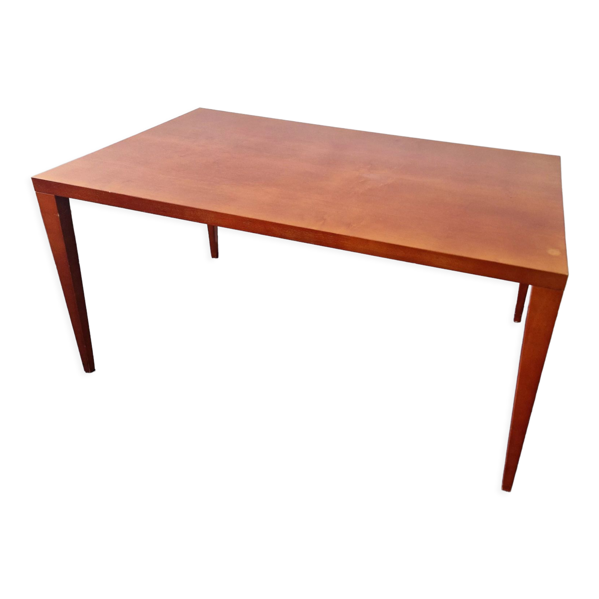 Mahogany wooden dining table, 1980s