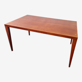 Mahogany wooden dining table, 1980s