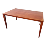 Table à manger en bois d’acajou, années 1980