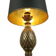 Lampe et table en pin rare Deknudt Loevsky années 1970