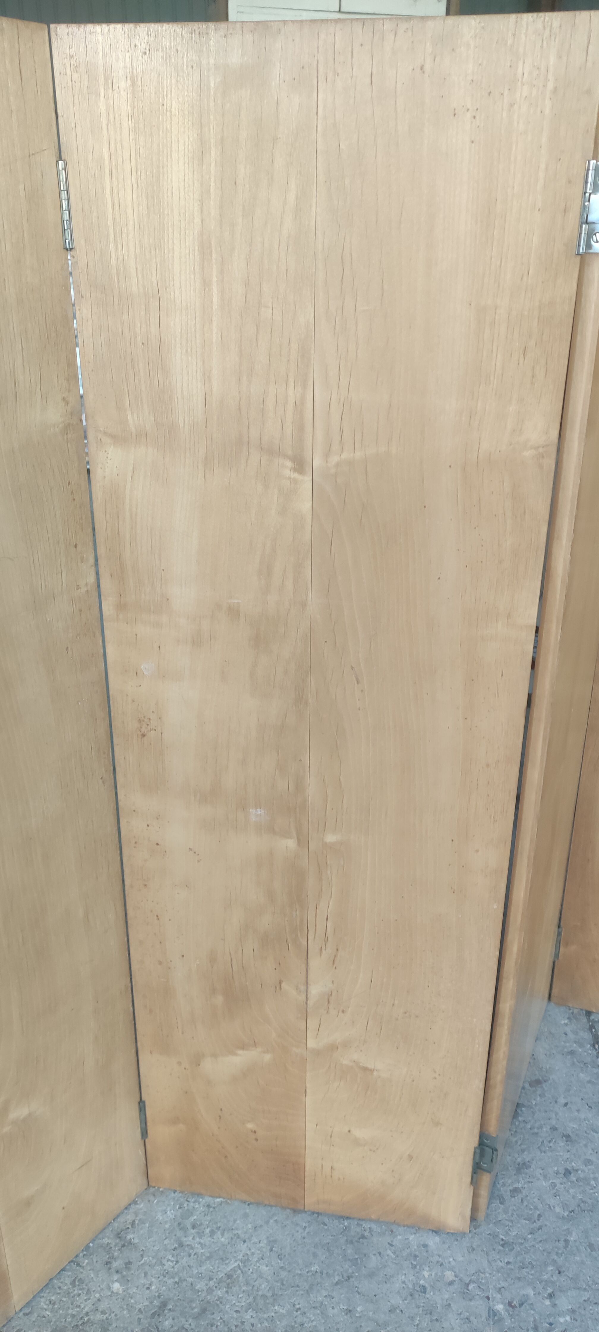 Screen 4 ventaux in elm veneer year 40-50