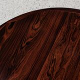 Midcentury Danish extendable round dining table in rosewood by VV Møbler 1960s