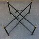 Painted iron tray and folding coffee table foot