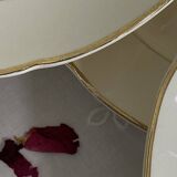 6 beige antique earthenware dinner plates with gold trim by Villeroy and Boch.