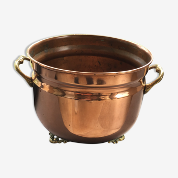 Red copper pot cover