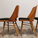 Dining chairs by radomir hoffman for ton, 1950s, set of 4