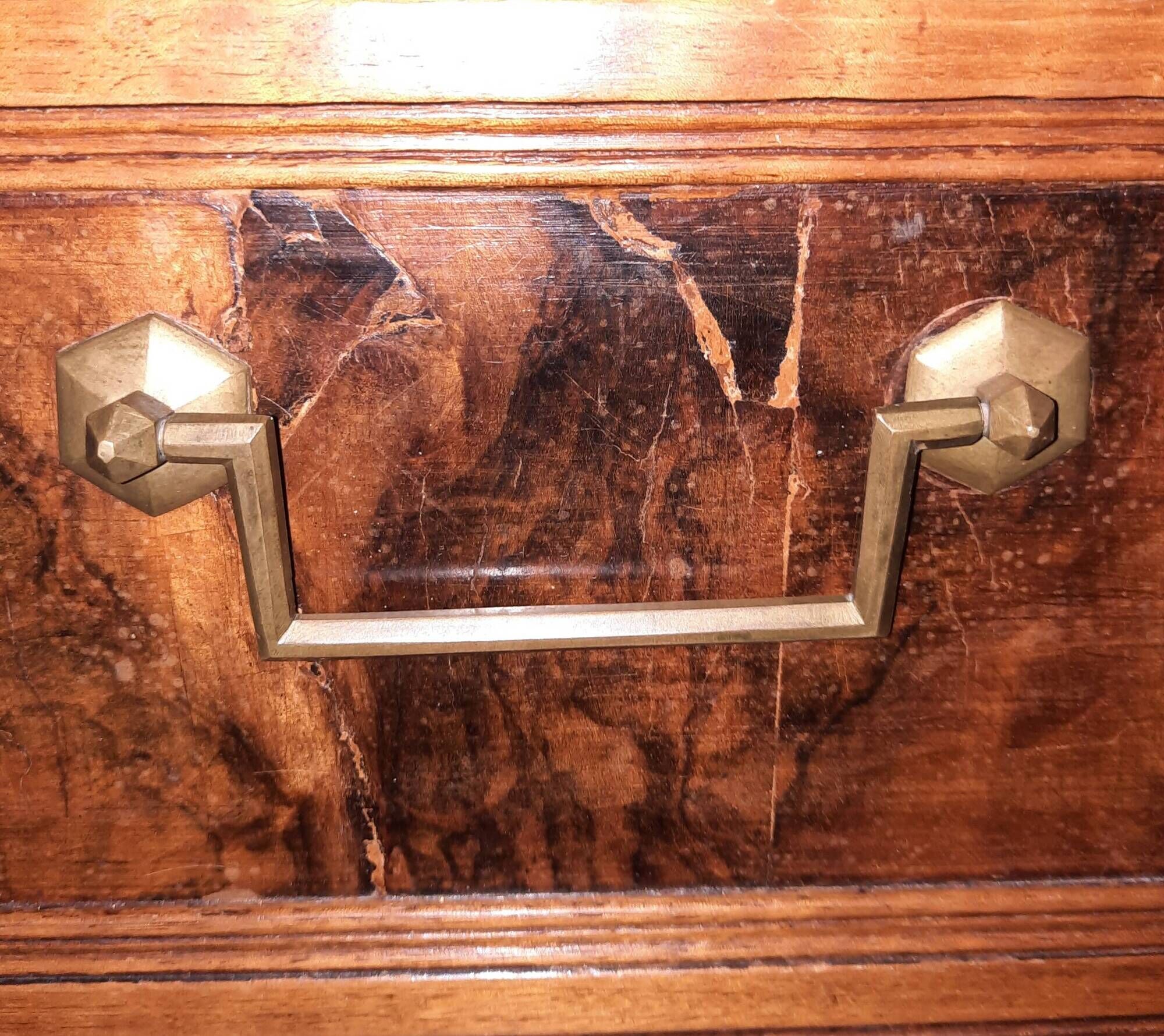 Louis XVI period mahogany chest of drawers
