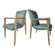 Rare 1950's pair of scandinavian design bridges armchairs