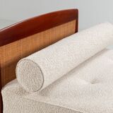 Scandinavian daybed in teak and cane Denmark 1960