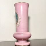 Opaline Vase Saint Louis peint main