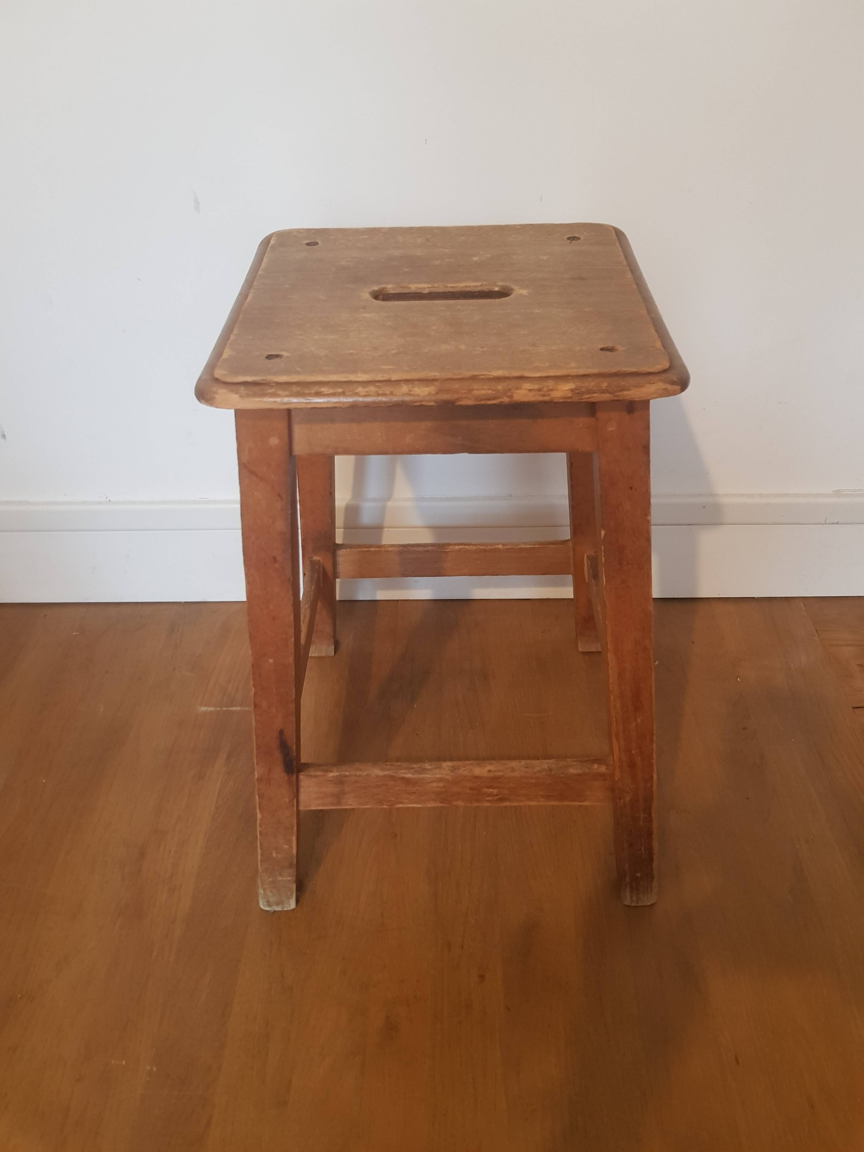 Vintage wooden stool