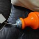 Chandelier suspension opaline orange space age vintage 60 70 s