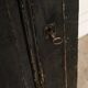 Antique primitive black wood furniture, beautiful original patina from the late 19th century.