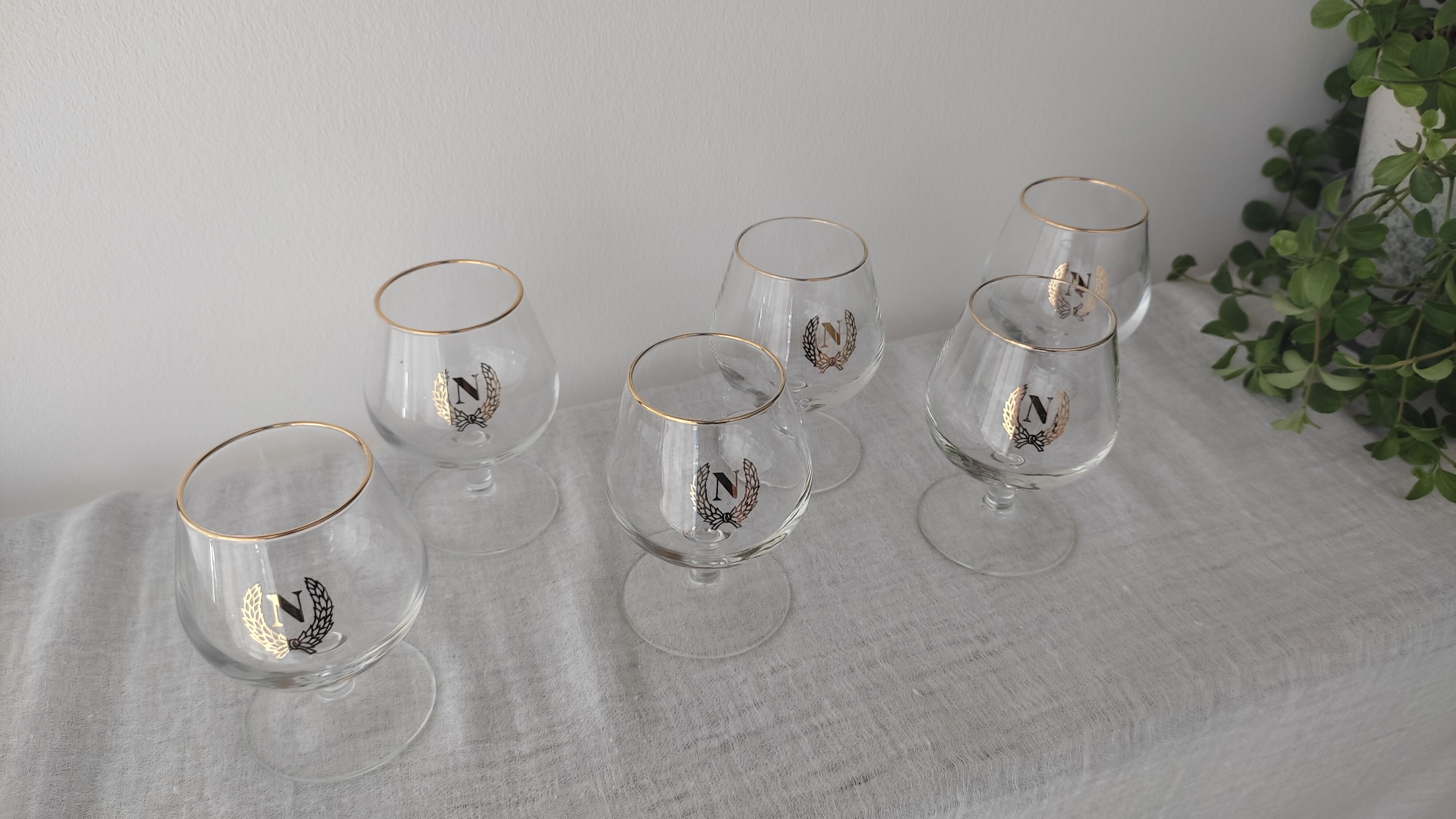 Verres à cognac de collection modèle Napoléon vintage
