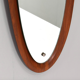Wall mirror in teak Italy 1950 141x39cm