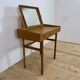 Table de maquillage en teck avec miroir, Danemark 1960
