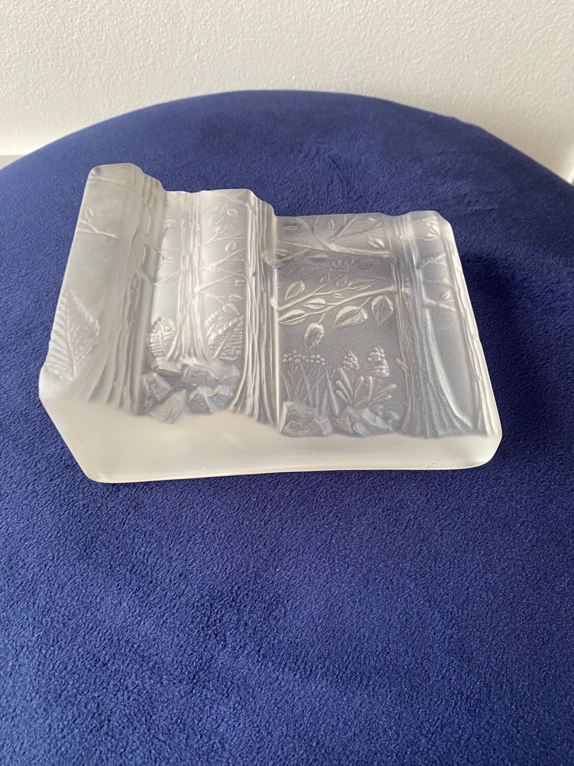 Vase Soliflore Vintage 80 frosted glass