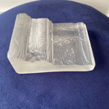 Vase Soliflore Vintage 80 frosted glass