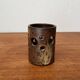 Mid-Century German Brutalist Handmade Pottery Candleholder, 1960s
