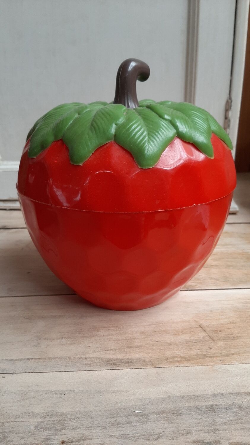 Vintage Tomato Ice Cube Tray Ice Bucket