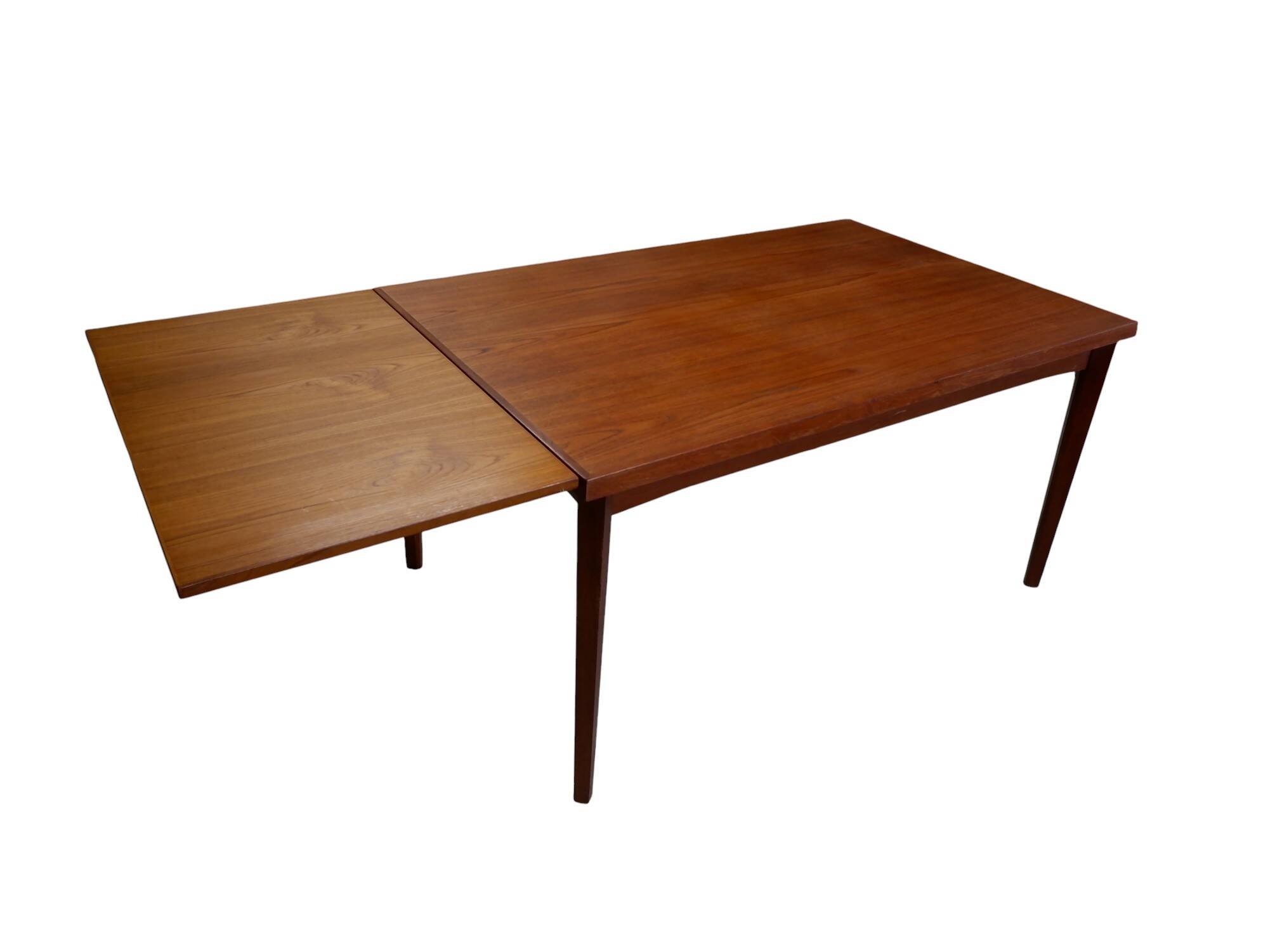 Extendable teak dining table, 1960s
