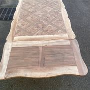 Louis XV extendable dining table, renovated, walnut, 250cm, 18th century.