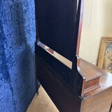 Superbe commode anglaise à psyché en acajou vers 1880