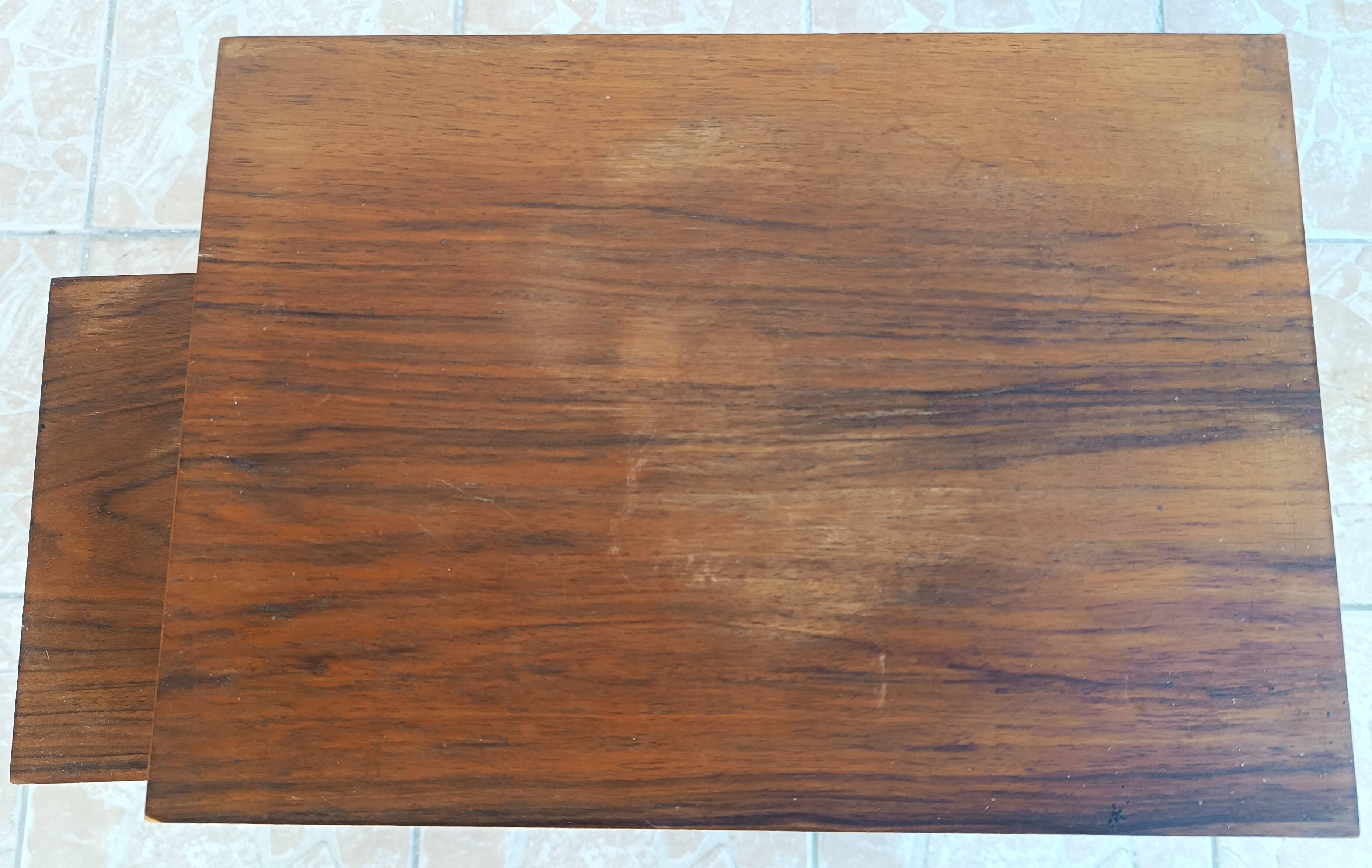 Vintage walnut burl stool