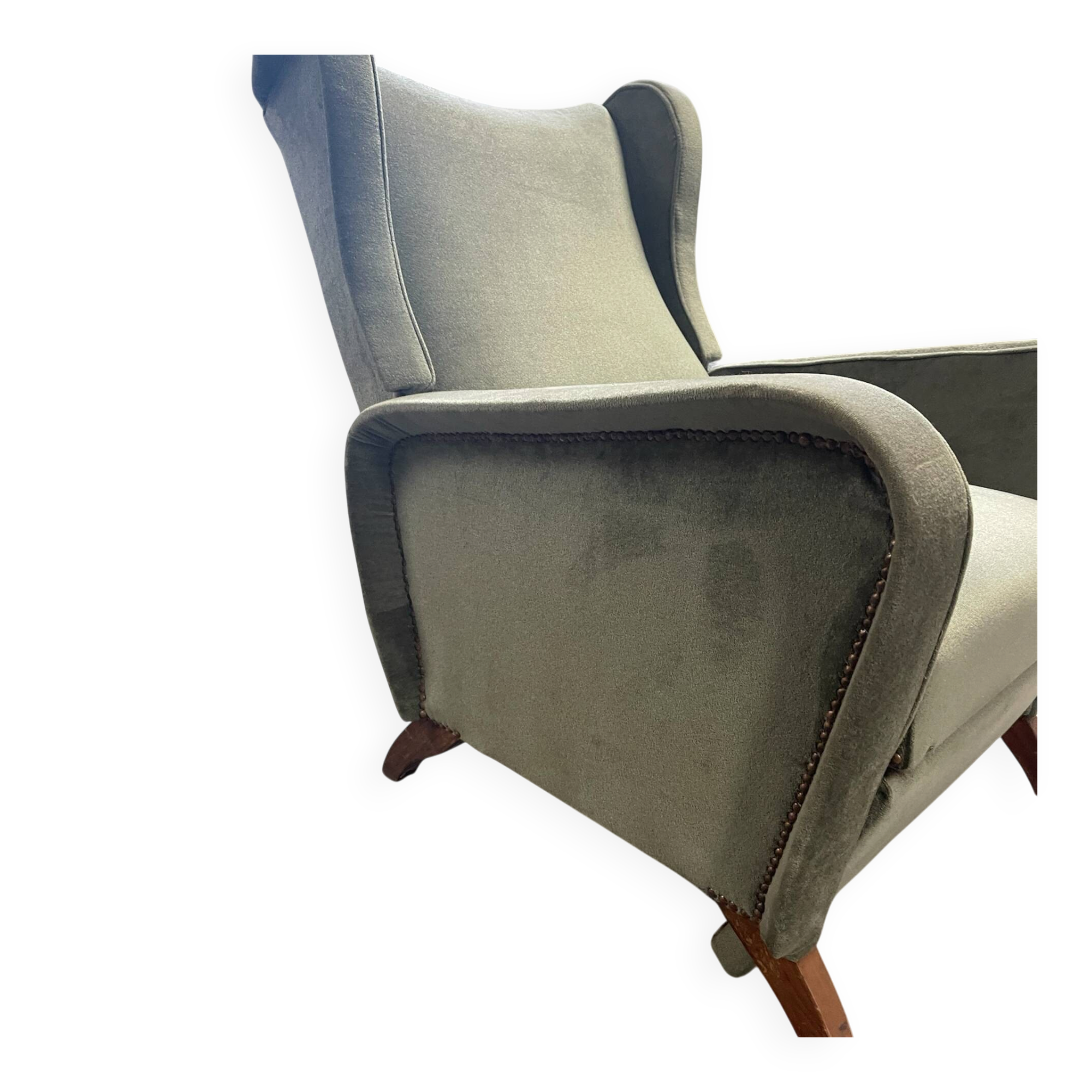 Green reclining armchair, 1950s