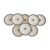 Service of 8 vintage plates in Iron Land