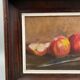 Oil on Isorel signed Still Life with Fruits XXth Natural wood frame