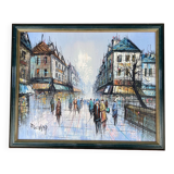 Painting signed Duchamp rue parisienne