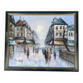 Tableau signé Duchamp rue parisienne