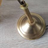 Two Globe chandeliers in molded glass in a beautiful amber color