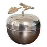 Silver metal apple box