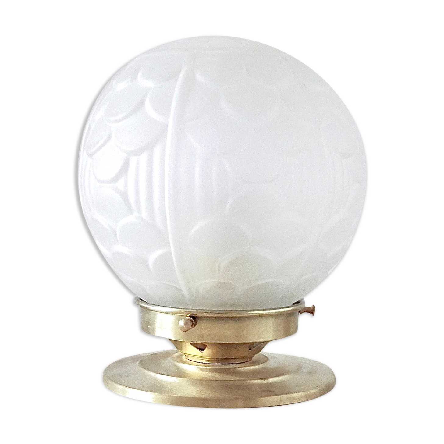 Table lamp globe art deco