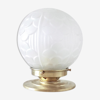 Table lamp globe art deco