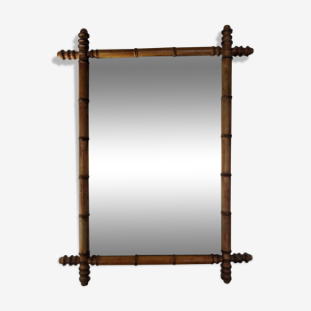 Miroir style bambou, 80x50 cm