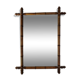 Miroir style bambou, 80x50 cm