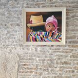 Oil painting on canvas, "The Child of Peru," signed Patricia Tatananni