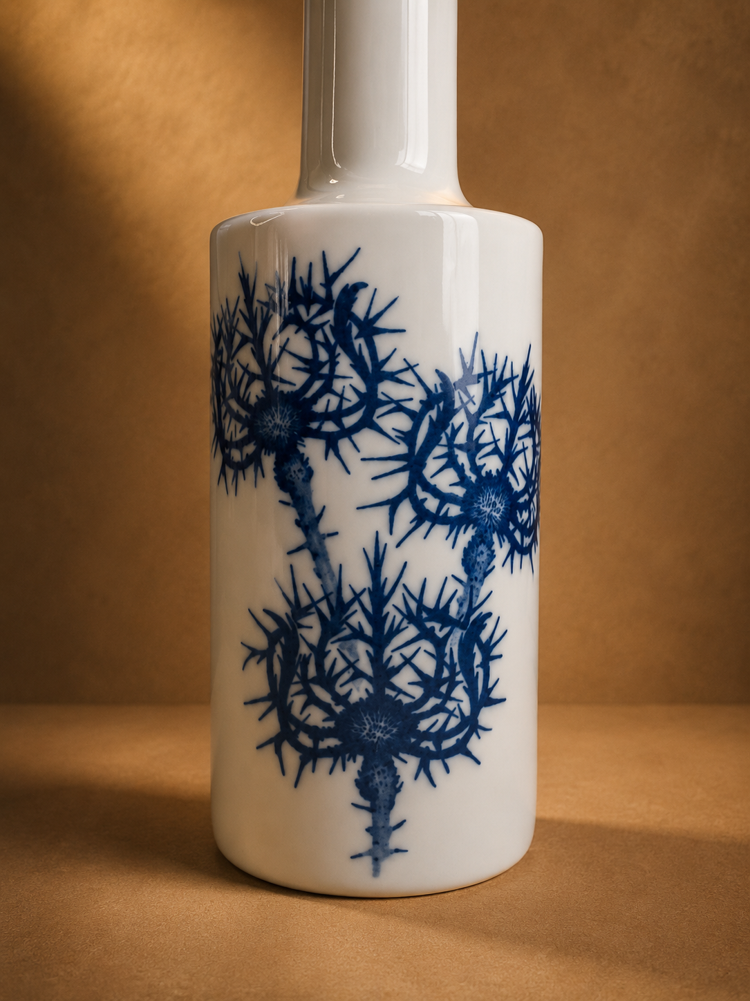 Pair of Royal Copenhagen porcelain lamps
