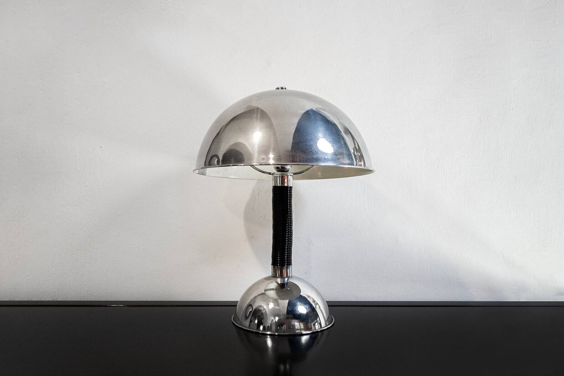 Metal table lamp in Bauhaus style, 1970s