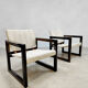 Vintage safari armchairs