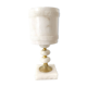 Vintage lamp in alabaster and golden brass