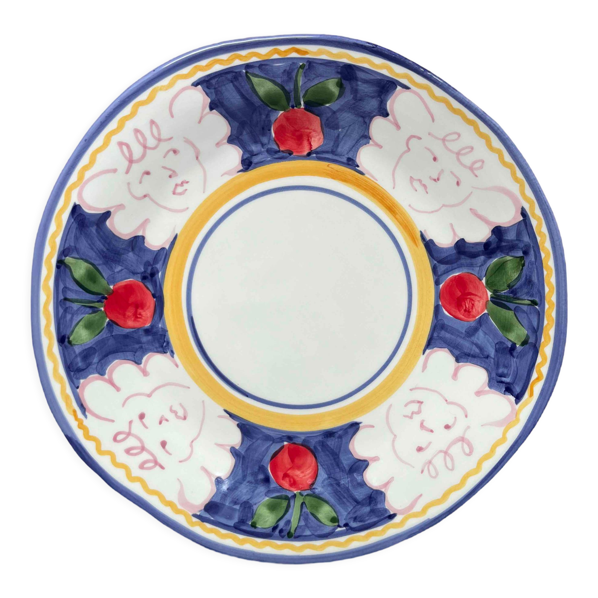 Angel delight dinner plate blue marine